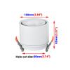 BRILLRAYDO 7W LED Ceiling Down Light Recessed Mounted Decor Lamp Fixture White Finish Pure White view 2