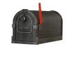 Special Lite Savannah Curbside Mailbox - Swedish Silver Aluminum Mailbox for Post Mount - SCS-1014-SW view 2