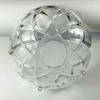 1 Piece - 5 Side Holes, 4-Inch Asfour Chandelier Crystal 30% Lead Crystal Bobeche Lamp Chandelier Parts Cups Clear with Gold Pins view 1