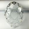 1 Piece - 5 Side Holes, 4-Inch Asfour Chandelier Crystal 30% Lead Crystal Bobeche Lamp Chandelier Parts Cups Clear with Gold Pins view 3