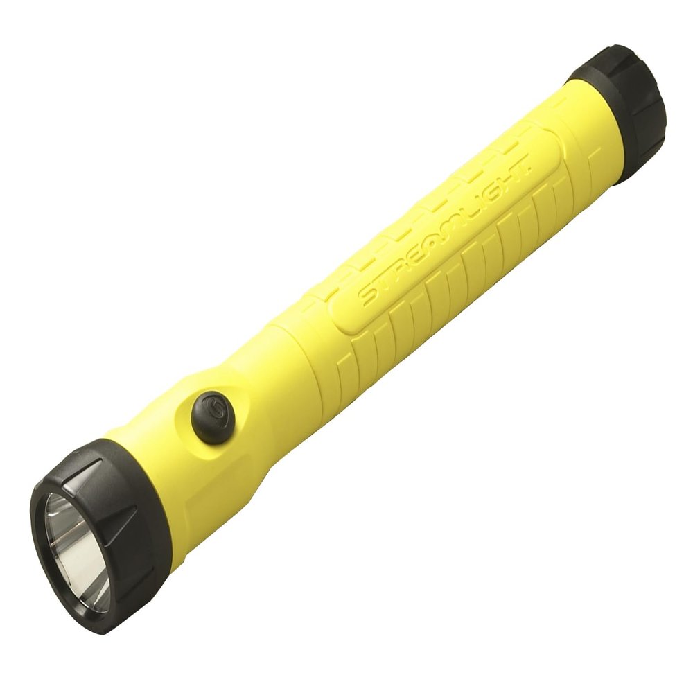 Streamlight 76410 PolyStinger LED HAZ-LO Intrinsically Safe Rechargeable Flashlight, Yellow - 130 Lumens