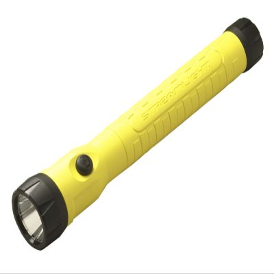Streamlight 76413 PolyStinger LED HAZ-LO Intrinsically Safe Rechargeable Flashlight with 120-Volt AC Charger, Yellow - 130 Lumens