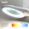 Neatfi 1,200 Lumens LED Magnifying Lamp with Clamp  5-Inch Lens, 5 Diopter, Dimmable, Adjustable Arm, Includes Microfiber Cloth, Lamp for Reading, Sewing, Crafting (White, 5 Diopter) view 3