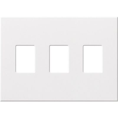 Lutron VWP-3-WH Vareo, 3-Gang Wallplate in White, matte finish