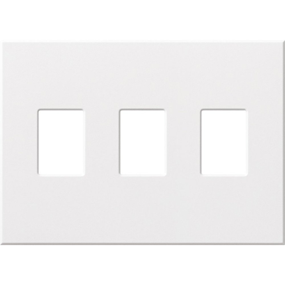 Lutron VWP-3-WH Vareo, 3-Gang Wallplate in White, matte finish