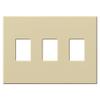 Lutron VWP-3-WH Vareo, 3-Gang Wallplate in White, matte finish view 2