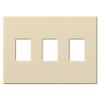 Lutron VWP-3-WH Vareo, 3-Gang Wallplate in White, matte finish view 3