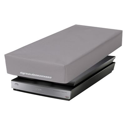 DigitalDeckCovers Antistatic Dust Cover Compatible with Epson V700 / V750 / V750-M Pro / V800 / V850 Film Scanners  Water-Resistant, Dust-Proof Protective Cover  Silver