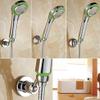 TINTON LIFE Universal Bathroom Adjustable Shower Head Wall Mount Holder Base Removable Bracket Shower Head Adapter for Kids or Adults(Semicircle Silver) view 2