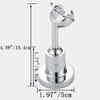 TINTON LIFE Universal Bathroom Adjustable Shower Head Wall Mount Holder Base Removable Bracket Shower Head Adapter for Kids or Adults(Semicircle Silver) view 3