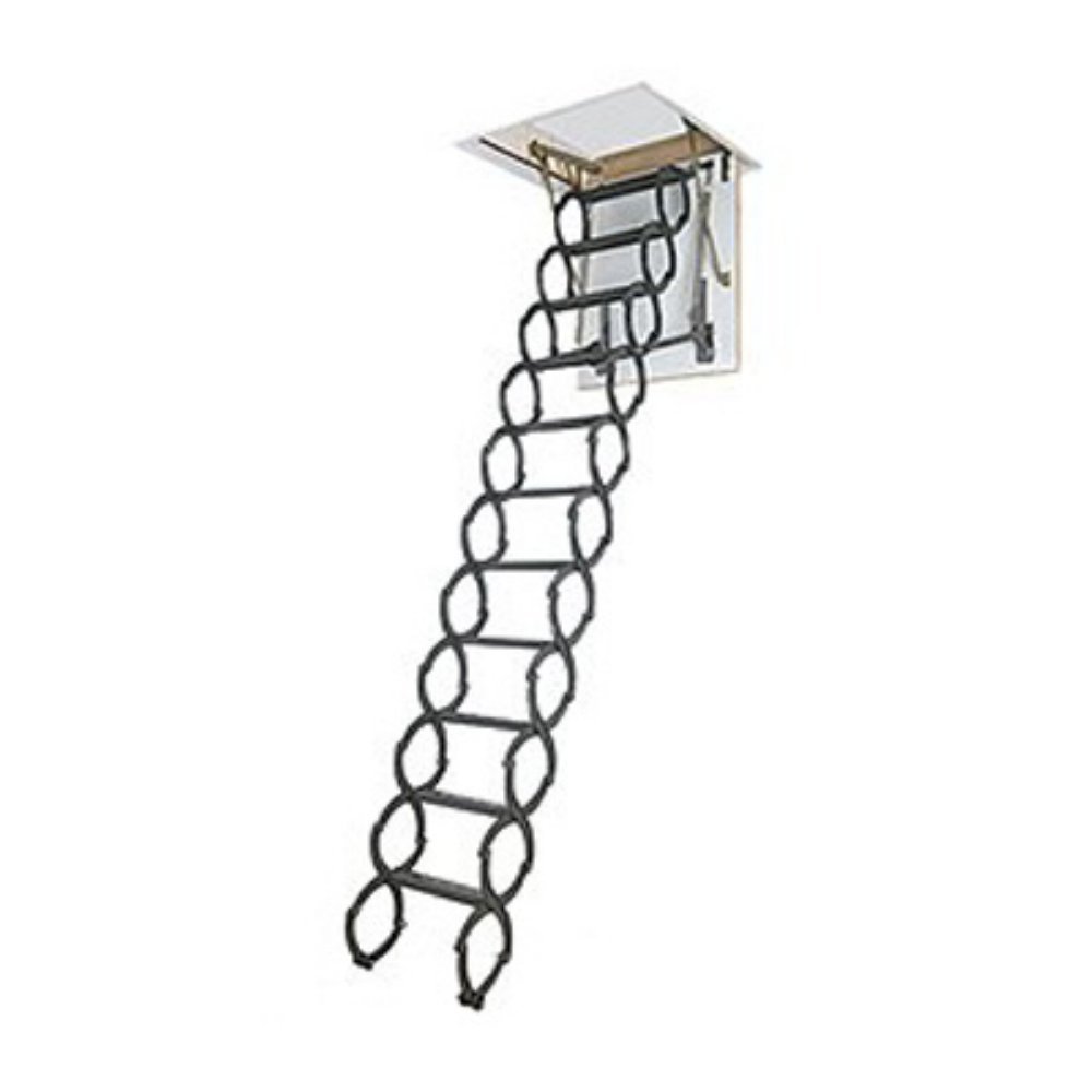 FAKRO LST 66875 Insulated Steel Scissor Attic Ladder for 22-Inch x 31-Inch Rough Openings
