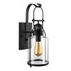 RUNNUP Industrial Wall Sconces Wall Lighting Lantern Wall Lamp Wall Fixture Loft Light with Cylinder Glass Shade use E26 Light Bulb in Black Finish, 1 Light view 1