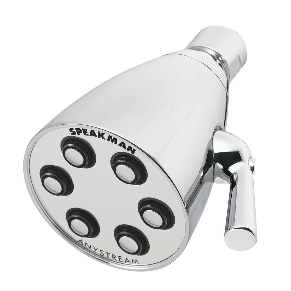 Speakman, Satin S-2252-AB-E2 Signature Brass Icon Anystream Adjustable Shower Head, 2.0 GPM