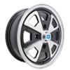 914 Alloy Wheel, 5-1/2" Wide, Black & Polished, 4 on 130mm, Compatible with Dune Buggy view 1