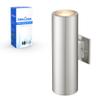 TENGXIN Outdoor Wall Sconce,Up Down Wall Light Fixture with Stainless Steel Cylinder,Outdoor Lights for House,Patio,Yard,Front Door,Brushed Nickel view 1