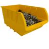 Homak Single Plastic Individual Bin, Large, Yellow, HA01001595 view 2