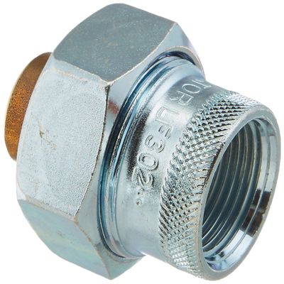 Rheem AP13045 Dielectric Union with 3/4-Inch Sweat and 3/4-Inch FPT, Brass/Zinc, Small