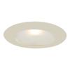 Jesco Lighting TM616ST 6-Inch Aperture Line Voltage Trim Recessed Light, Flat Frosted Opal Glass for Shower, Satin Chrome Finish view 1