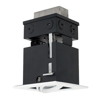 Jesco Lighting MMGR1650-1EWB Mini Modulinear Directional Lighting for Remodeling, 50W MR16 1-Light Linear, Black Interior with White Trim