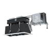 Jesco Lighting MMGRMH1639-3ESS Mini Modulinear Directional Lighting for Remodeling, Metal Halide 39W MR16 3-Light Linear, Black Interior with Silver Gimbal and Trim view 1