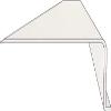 Import 9" Lens Diffuser Under Cabinet Replacement Cover 2-3/4" x 1" x 9" Angled Edge view 2