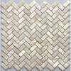Genuine White Herringbone Mother of Pearl Mosaic Tile 12 Packs-Bathroom Kitchen Shower Wall Backspalsh Tile view 1