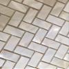 Genuine White Herringbone Mother of Pearl Mosaic Tile 12 Packs-Bathroom Kitchen Shower Wall Backspalsh Tile view 3