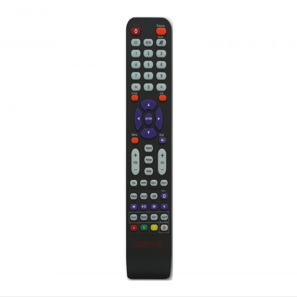 USARMT New Replaced Sceptre 142021270009C Remote Control for 405BV-FMQR X505BV-FMQR, X505BV-FMDR, U435CV-UMC, U500CV-UMK U505CV-UMC, U508CV-UMK, U550CV-UMC