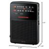 Sangean SR-35 AM/FM Analog Pocket Radio with Built-in Speaker, Black view 3