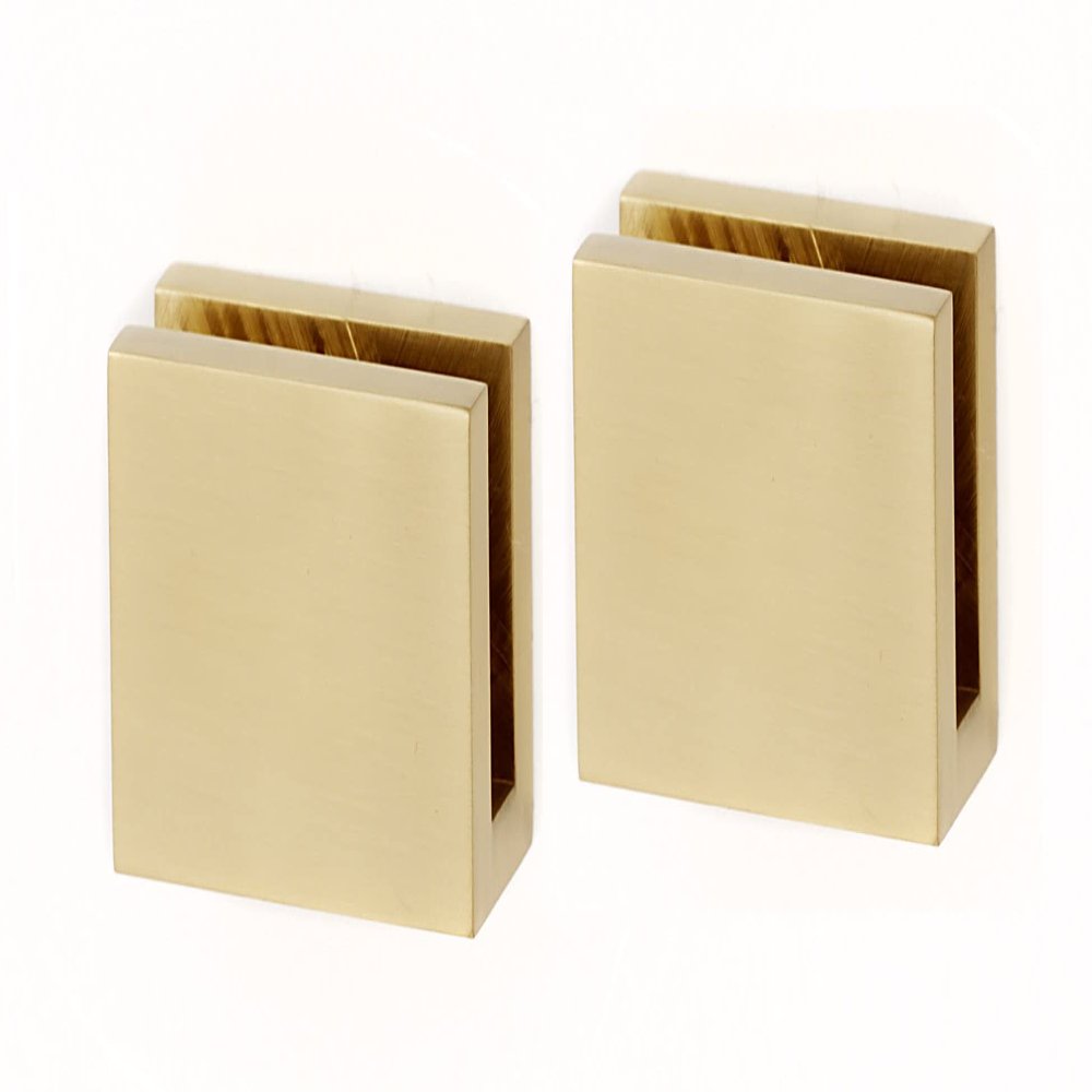 Alno Contemporary II Shelf Brackets Only (pair) - Satin Brass