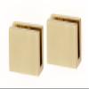 Alno Contemporary II Shelf Brackets Only (pair) - Satin Brass view 1