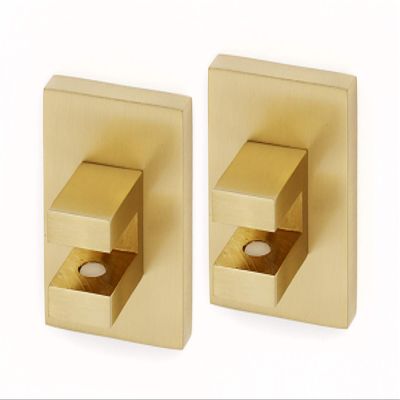 Alno Contemporary II Shelf Brackets Only (pair) - Satin Brass