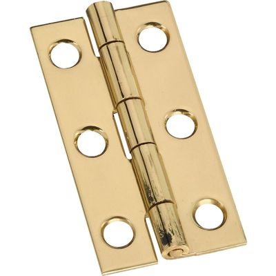 Deco Hinge Brass 2x1 In