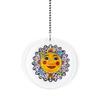 Mexican Talavera Design Floral Sun Fan/Light Pull view 1