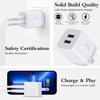 Wall Charger,USB Brick 3Pack 2.1A/5V Dual Port USB Plug Charger Cube Power view 3