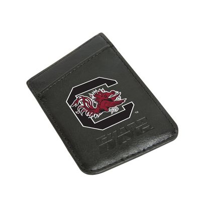 Guard Dog Leather Credit Card Holder/Phone Wallet with RFID Protection - South Carolina Gamecocks