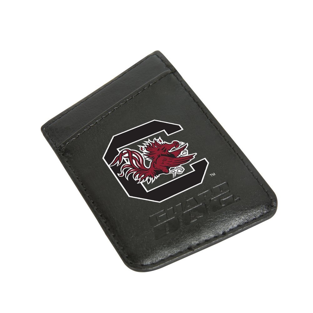 Guard Dog Leather Credit Card Holder/Phone Wallet with RFID Protection - South Carolina Gamecocks