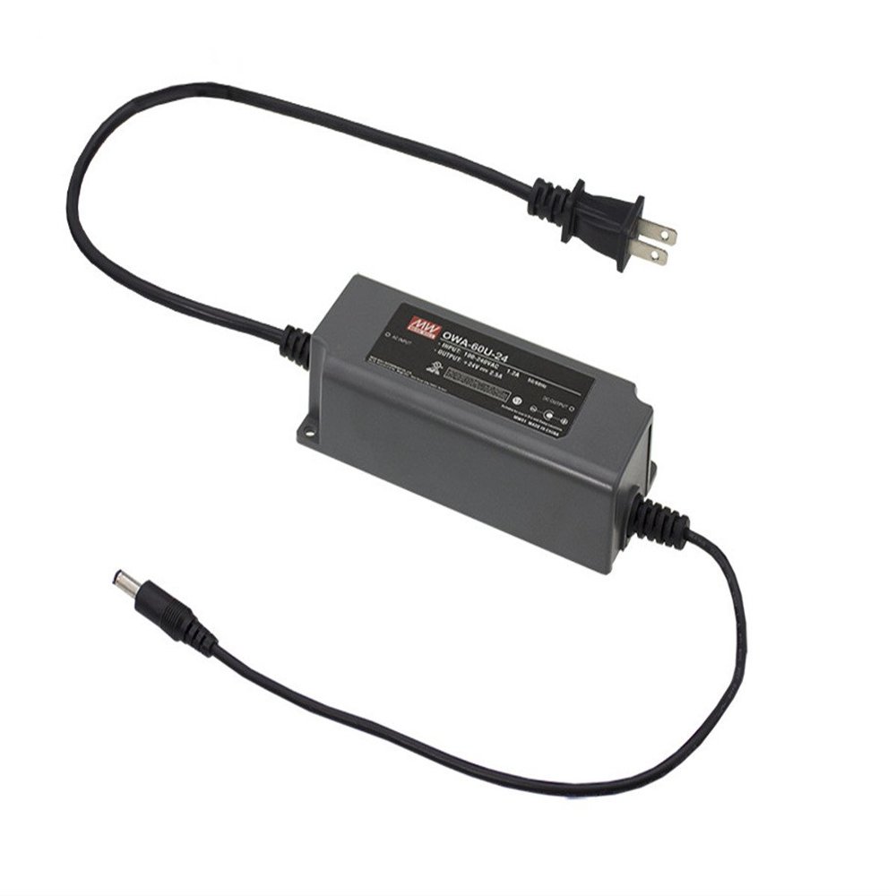 MW Mean Well OWA-60U-54 54V 1.12A 60.48W Single Output LED Moistureproof AC Adaptor
