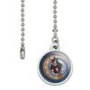 Witch on Broom Over Moon Art Nouveau Style Ceiling Fan and Light Pull Chain view 2