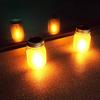Mason Jar Solar Lights Lanterns, 6-Pack Amber Flame Flicker Lights with Glass Mason Jar,Best for Wedding Garden Patio Outdoor Solar Powered Hanging Lanterns(Jars & Hangers Included) view 2