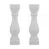 Baluster Leg White Ceramic Balustrade Part 20.25" High Decorative Stair Railing Balcony Balusters | Renovators Supply Manufacturing Pack of 2 view 1