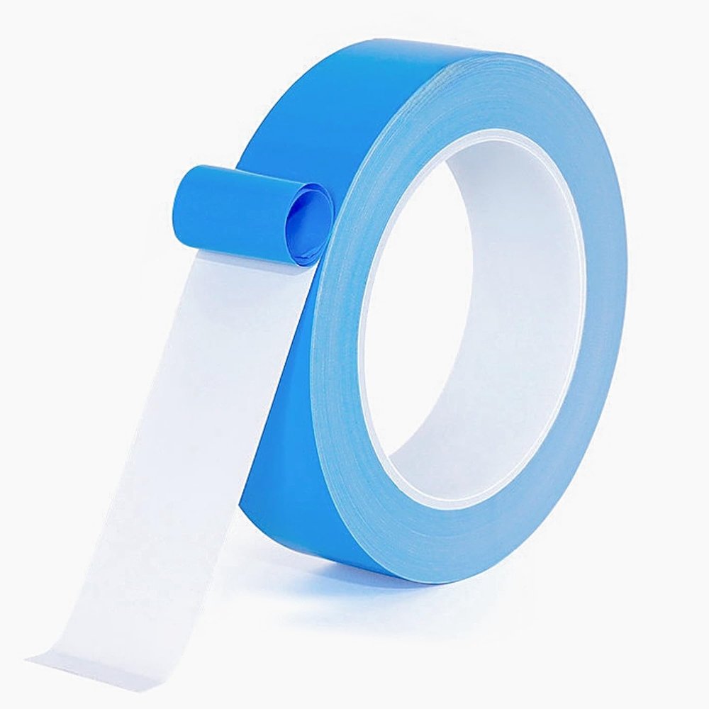 Double Sided Tape 1inch x 66Feet Thermal Tape Heavy Duty Super Strong Adhesive, Insulation Heat Transfer Tape for Paste CPU Heatsink, Mounting LED Strip, Carpet Fixing, Woodworking Project, DIY Crafts