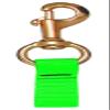Innovative Web Loop Connector 4-1/4 Inch Brass Bolt Snap (Yellow) view 1
