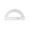 Pacific Arc's 8 Inch Plastic Protractor Clear Ruler view 1