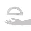 Pacific Arc's 8 Inch Plastic Protractor Clear Ruler view 2
