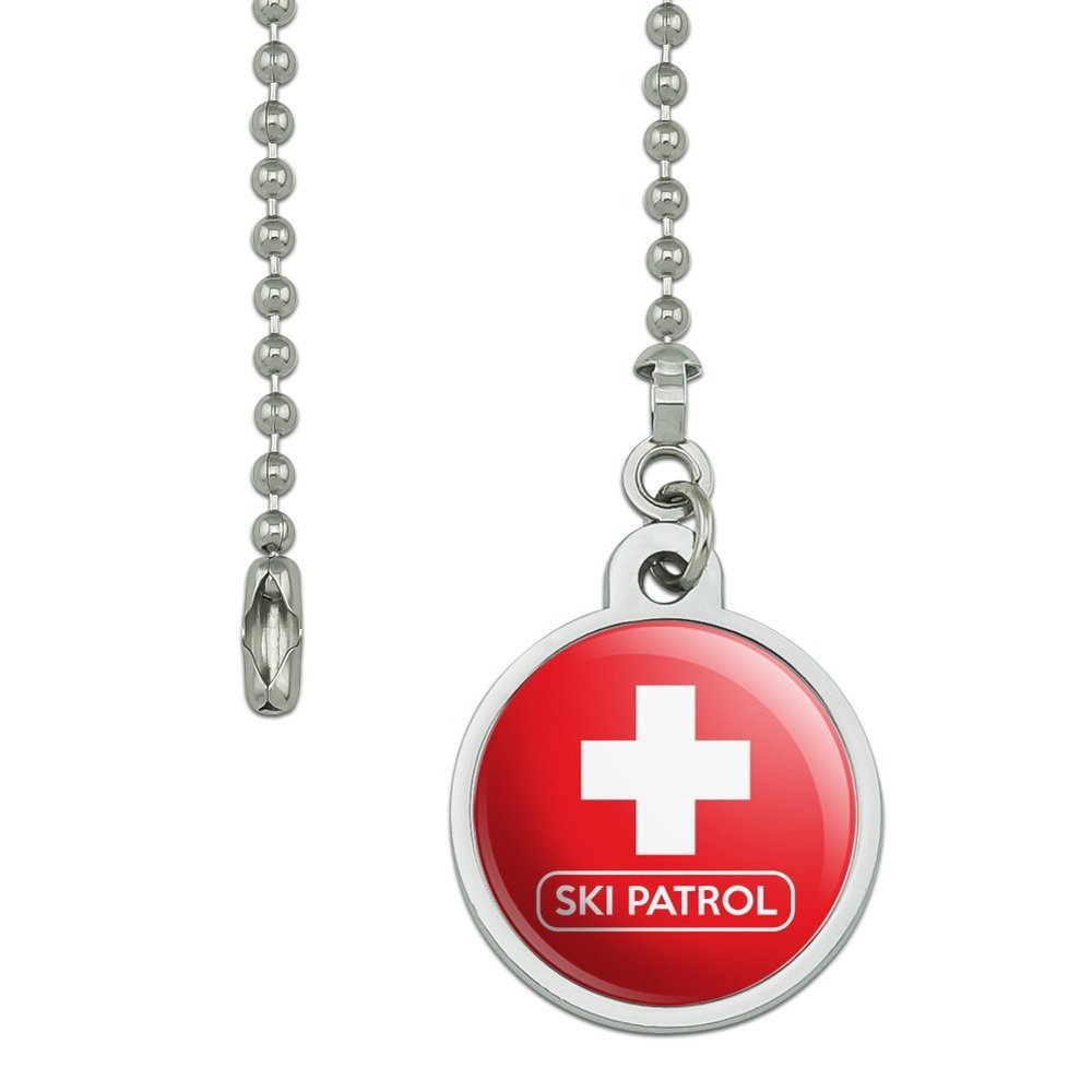 GRAPHICS & MORE Ski Patrol with Cross Ceiling Fan and Light Pull Chain