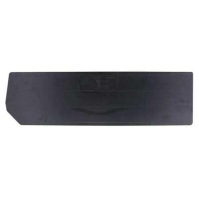 Quantum DUS970 Storage Bin Divider Accessory | Tools Supply Parts Container Separator Fits with QUS970 Bin for Industrial Warehouse Hardware Factory School Office Hospital | Black, Plastic (Pack of 6)