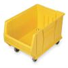QUANTUM STORAGE SYSTEMS QUS998MOBYL Hulk Mobile Heavy Duty Part Organizer Yellow Bins 36" L x 24" W x 21" H view 1