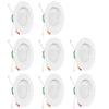Westgate Lighting 19 Watt 6" Inch Recessed Lighting Kit Dimmable LED Retrofit Downlight with Integrated Smooth Trim 120V (3500K Neutral White 8 Pack) view 1