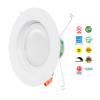 Westgate Lighting 19 Watt 6" Inch Recessed Lighting Kit Dimmable LED Retrofit Downlight with Integrated Smooth Trim 120V (3500K Neutral White 8 Pack) view 4
